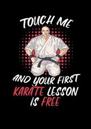 karate touch me and your poster