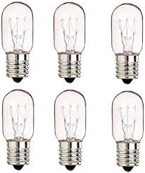 Amazon Com 6 Pack 40 Watts Microwave Replacement Bulbs For Most Ge Ovens Replaces Part Wb36x10003 40t8 Fits Intermediate E17 Base For Appliance Light Bulb Mol 2 5 Home Improvement