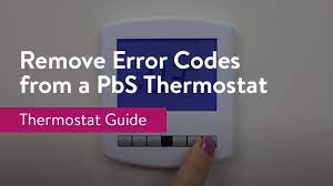how to remove error codes from nu heat