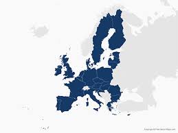Vector Map Of European Union With Member States Free Vector Maps