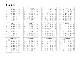 2013 Annual Calendar Under Fontanacountryinn Com