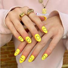 smiley face nails are one of this year