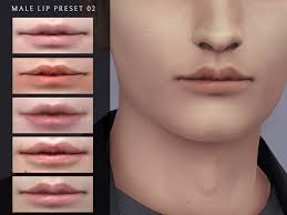 male lip preset 02 the sims 4 catalog