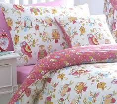 Children S Owl Themed Bedding Set Pink