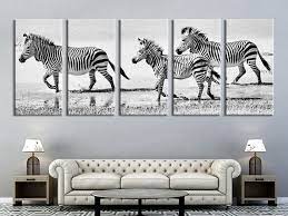 Zebra Wall Decor Black And White Modern