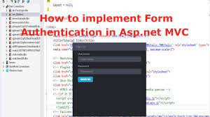 how to implement form authentication in
