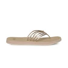 Details About Ugg Heina Metallic Rose Gold Strappy Flop Flops Womens Shoes Size Us 11 New
