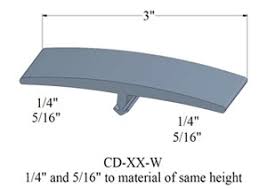 3 inch wide transition molding for 1 4