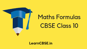 Cbse Class 10 Maths Formulas Important Math Formulas For