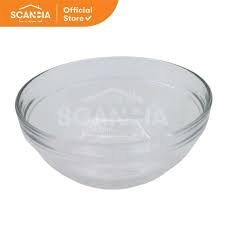 Promo Scandia Glass Bowl 20 Cm 1650 Ml
