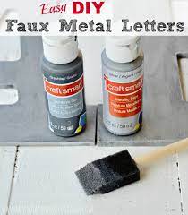 Easy Diy Faux Metal Letters Meatloaf