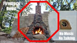 Outdoor Fireplace Build Concrete