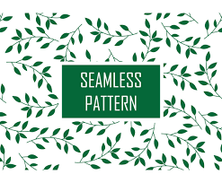 seamless leaf pattern vector art