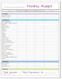 Monthly Household Expenses Template Excel Use Our Free Printable