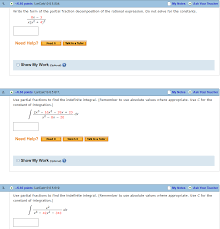 Solved 1 Write The Form Of The Partial Fraction Decompos