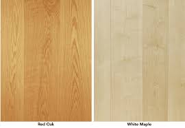 red oak vs maple hardwood floors