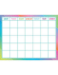 Colorful Vibe Colorful Vibes Calendar Chart