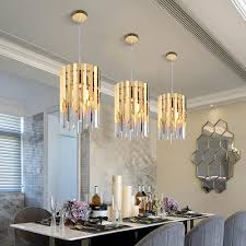 See more ideas about gold chandelier, chandelier, pendant light fixtures. Gold Crystal Kitchen Pendant Hanging Lights