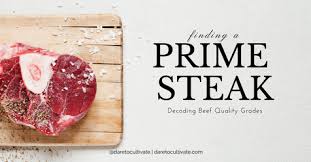 Finding A Prime Steak Decoding Beef Quality Grades Dare To Cultivate
