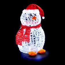 acrylic penguin battery operated 28cm