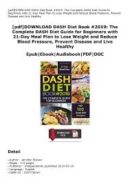 Pdf Download Dash Diet Book 2019 The Complete Dash Diet