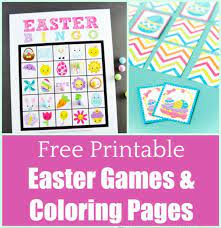 To make it easier, i've made these greeting. 20 Free Printable Easter Games Coloring Pages Activities Edventures With Kids
