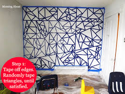 Diy Triangles On Textured Walls