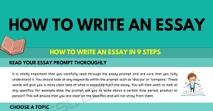 how to write an essay in 9 simple steps