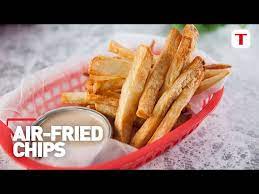 air fried chips using tefal easy fry