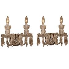 Pair Of Waterford Crystal Wall Sconces