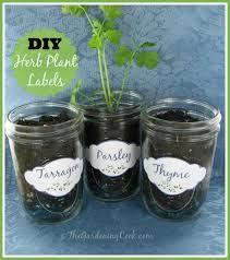 Herb Plant Labels For Mason Jars And Pots