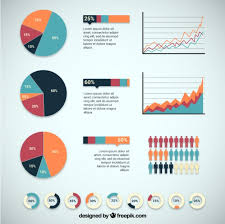 Infographic Design With Charts Free Vector