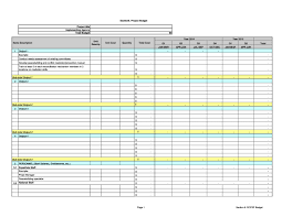 project budget templates excel