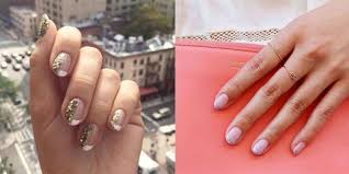 Beige pointy nails look very festive with glitters gradient on the index finger and the spangled ring finger. Best French Manicure Designs How To Update A French Manicure