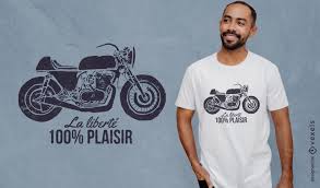 café racer t shirt design vector