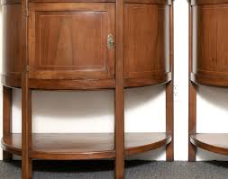 louis xvi style demilune cabinets