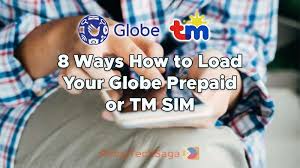 load your globe prepaid or tm sim