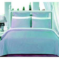 550tc light blue olympic queen bed in a