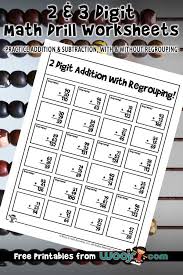 2 digit without borrowing subtraction. Math Regrouping Worksheets Woo Jr Kids Activities