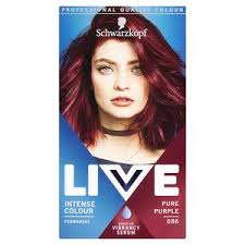 Live Intense Colour 086 Pure Purple Permanent Hair Dye