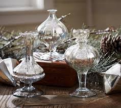 Mercury Glass Bud Vases Set Of 3