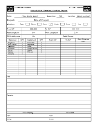 Construction Daily Report Template Excel Report Template