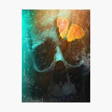 The songstress took to social media to show off the cover for her single, featuring a submerged skull with a bright orange butterfly shining through the. Without Me Cover Metal Print By Onsortdelahess Redbubble