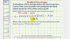ex weighted average determine an