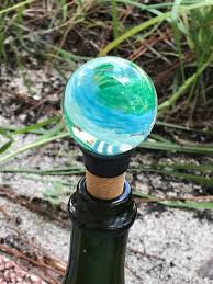 Hand Blown Glass Wine Bottle Stoppers