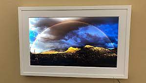 photos in a large digital frame