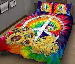 Sunflower Hippie Bedding Set Teeruto