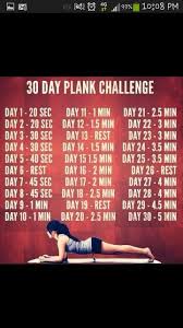 39 Day Plank Challenge Exercise Workout Challenge