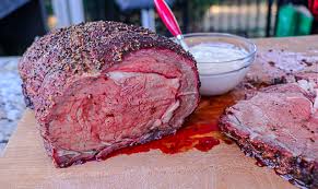 hickory smoked prime rib with an herb crust