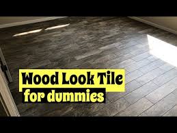 how to laying wood look tile in a room